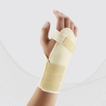 Ligadura articular elástica para pulso, com placa metálica removível
