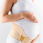 Faixa medicinal elástica para gestantes, com algodão, universal