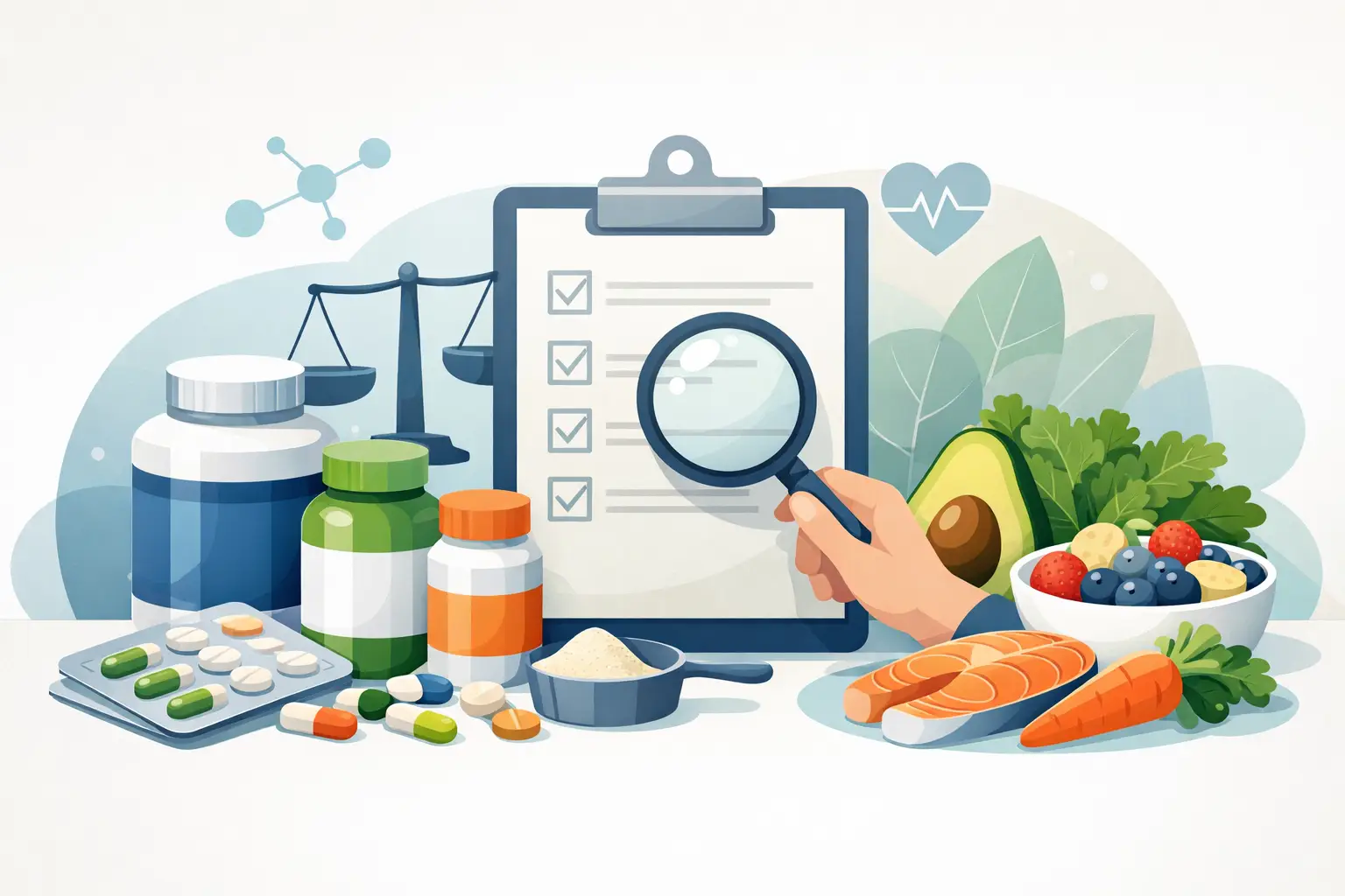 Como escolher suplementos alimentares bem