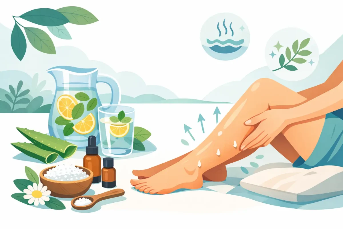 Como aliviar pernas inchadas naturalmente