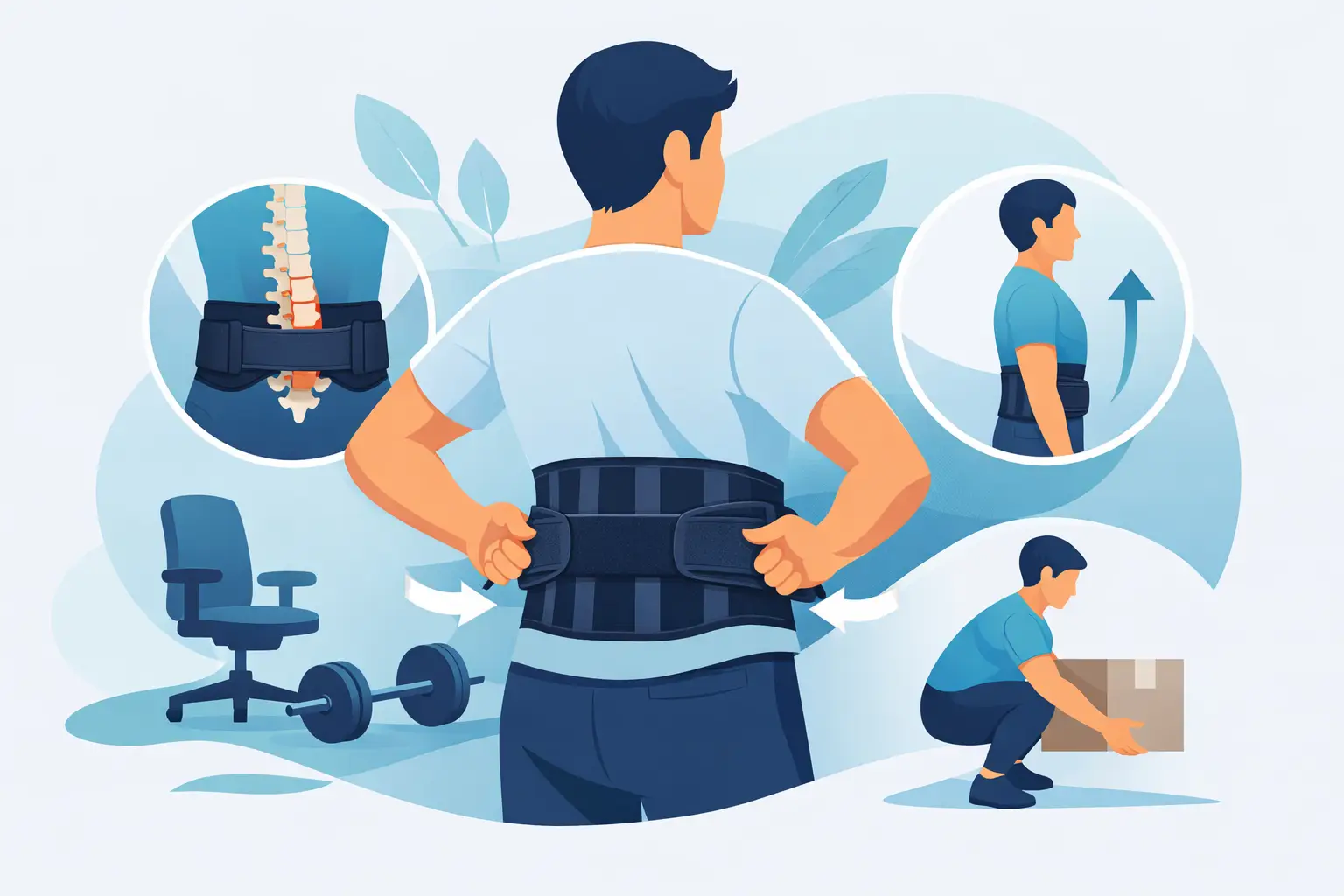 Como usar cinta lombar corretamente