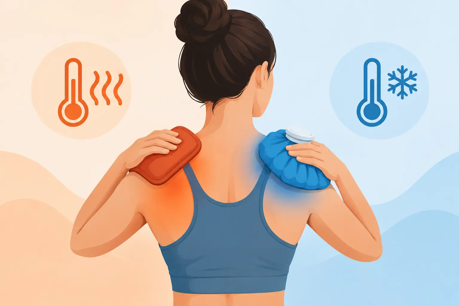 Calor versus frio para aliviar a dor muscular