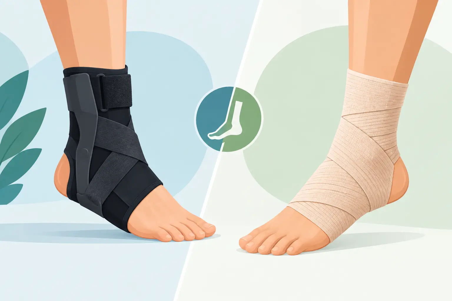 Órtese tornozelo ou ligadura elástica: qual usar?